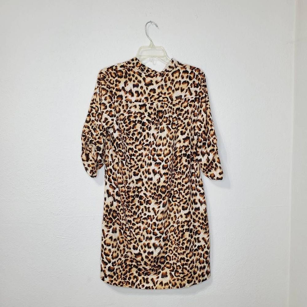 POINT woman's tunic top in leopard print size